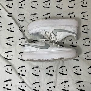 White and Gray Sneakers